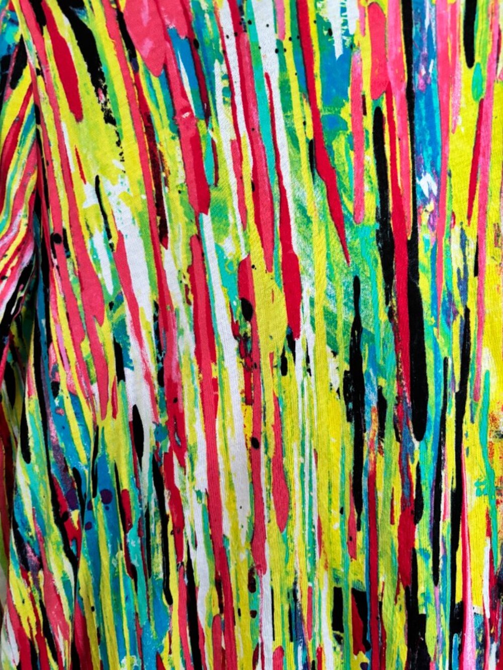 Prabal Gurung Multi Colored Long Sleeve Paint Drip Shirt XL EXCELLENT CONDITION. - Picture 2 of 5